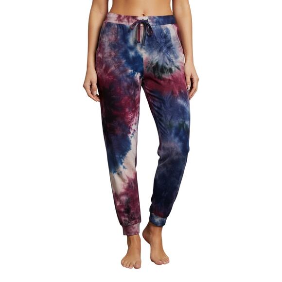 Laila Jayde Tie Dye Joggers Multicolor Soft Stretch NWT Women’s Medium - Picture 1 of 10